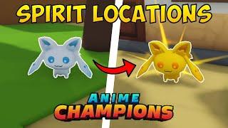 How to Find *ALL* GOLDEN SPIRIT/MAGIC SPIRIT Locations [Anime Champions Simulator]