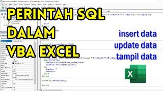 [SQL] Form Input VBA Excel dengan SQL Statement