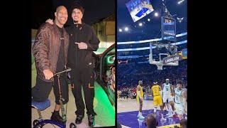 LaMelo Reacts To Dad Lavar Ball Losing His Foot Before Lakers Game... ️