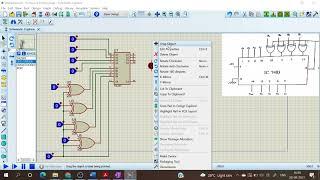 IMPLEMENTATION OF 4 BIT ADDER/SUBTRACTOR USING IC 7483 WITH PROTEUS SOFTWARE