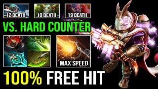 WTF 100% MAX AGILITY Max Attack Speed Against Hard Counter with Unlimited Knockback Sniper Dota 2