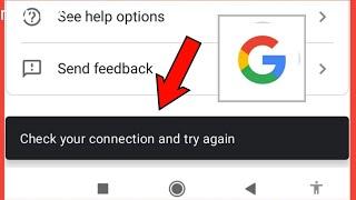 How To Fix Check Your Connection And Try Again Problem Solve In Google Account