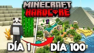 Sobreviví 100 DÍAS en un DESIERTO INFINITO en Minecraft HARDCORE