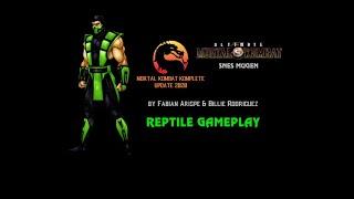 Mortal Kombat Komplete UPDATE 2020 - Ultimate Mortal Kombat 3 MUGEN (SNES) RELEASE! Reptile Gameplay