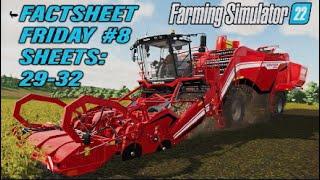 FS22 (ROOTY) FACTSHEET FRIDAY #8 (Sheets 29-32) INFO SHARING | Farming Simulator 22.