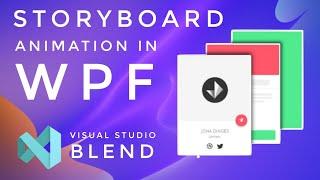 WPF Tutorial: Storyboard Animation in WPF | Visual studio blend | Triggers