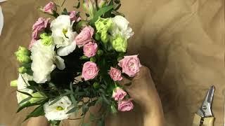 Spiral Posy in Vase