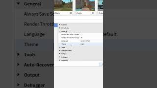 How to enable on Roblox Studio Dark Theme #shorts #robloxstudio #howtoenablerobloxstudiodarktheme