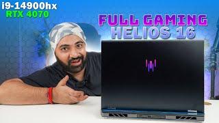 Helios 16 i9 14900HX RTX 4070 | Full Gaming Performance Test