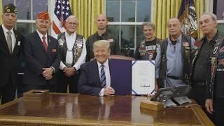 President Trump Signs National POW-MIA Act