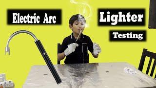 Electric Arc Lighter Testing USB Rechargeable, Multipurpose Device, Gas, Candle, Birthday, Agarbatti