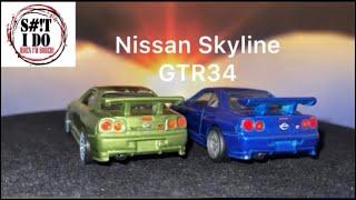 Comparing Premium vs Mainline Hot wheels Nissan Skyline GTR34