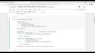 PRINT CURRENT DATE AND TIME BY USING PYTHON CLASS