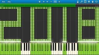 NEW YEAR Synthesia MIDI Art