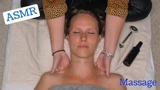 ASMR Face, Neck & Shoulder Massage ‍️ (Real Person)