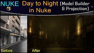 Nuke Tutorial – Day To Night Conversion in Nuke [English] | 3D Camera Projection with Model Builder