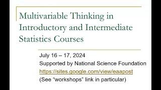 Multivariable Thinking in Introductory Statistics Courses