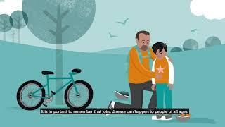 What is joint disease in people with haemophilia?