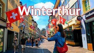 Winterthur Switzerland/4K Walk through the old town of Winterthur/4K Walking Winterthur