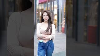 beautiful girl street fashion outfits style #tiktok #chinesefashion #mejoresstreetfashion #shorts