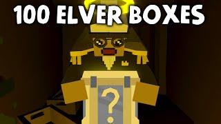 HUGE 100 Unturned Elver Mystery Box Opening! (Mythicals!)
