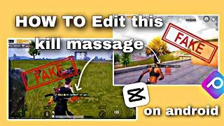 How to edit fake kill massage(kill masaage အတုလုပ်နည်း)#cy #tutorial #tiktok #trending