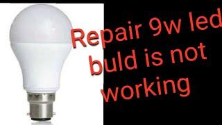 how to repair shock circuited Phillips 9w led bulb