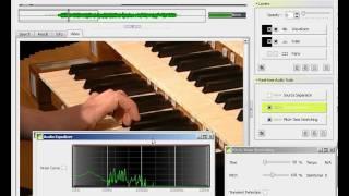 Video synchronised, real-time independent time scaling and pitch shifting