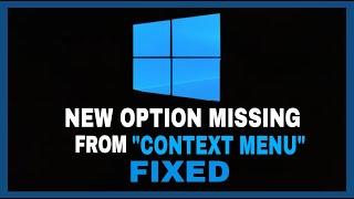 New Option not Available/missing In Right Click Menu Windows 10/11 | How to Restore it?