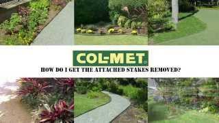 Col-Met Steel Landscape Edging Attached Stake Removal