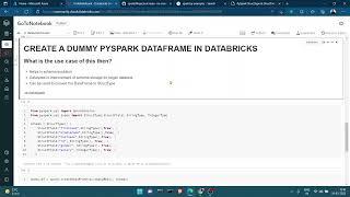 Create A Empty or Dummy  Pyspark Dataframe in Databricks | dr.dataspark