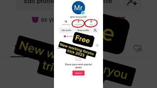 New working foryou trick  #tiktok