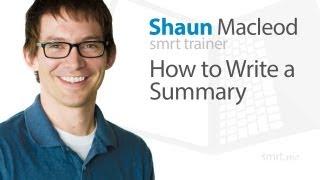 How to Write a Summary