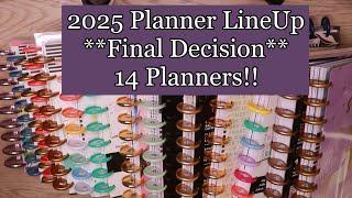 Finally Decided!  **My Finalized 2025 Planner Lineup**  14 Planners!! Happy Planner Stack Outdated