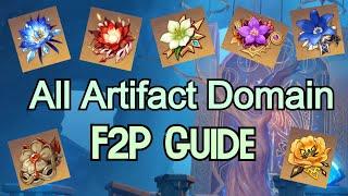 All Artifact Domain F2P Guide - Genshin Impact