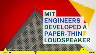 MIT engineers have developed a paper-thin loudspeaker. Loudspeaker plays "We Are the Champions".