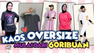 HAUL KAOS OVERSIZE DI SHOPEE TERLARIS