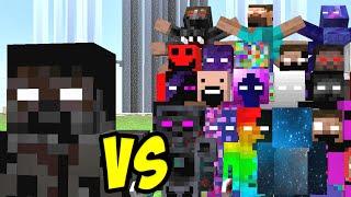 ALL creepypasta mobs vs Dark herobrine remembrance