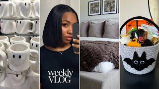 VLOG: He’s Leaving Us! Solo Parenting, Making Boo Basket, Halloween Costume Shopping, Bedroom Update