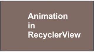 animation in recyclerview in android using volley and picasso