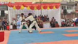 Bijay  rai vS niroj rana kyokushin karate fighte