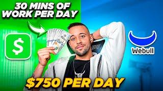 $750/Day Using CashApp & Webull (Only 30Min Work:Day) | Make Money Online