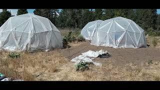 Rebuilding Our Geodesic Greenhouse Domes