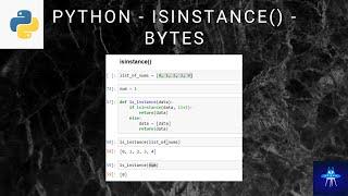 Python | isinstance() | Bytes