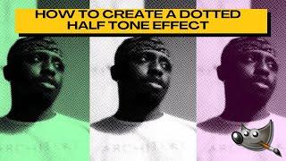 How to Create a Dotted Halftone Effect in GIMP (Newsprint Effect)