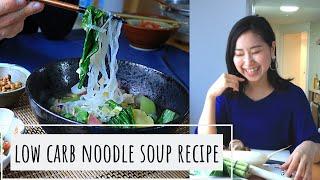 JAPANESE MOM RE-CREAT THIS NOODLE?! /  Healthy umeboshi ginger noodle soup recipe challenge!