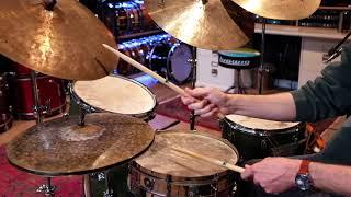 BOVID Full animal skin drum set demo.