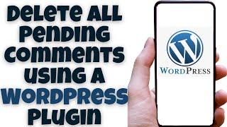 Delete All Pending Comments using a WordPress Plugin