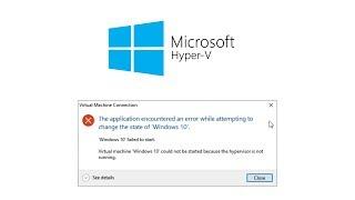Fix Hyper-V "Hypervisor not running" | Easy | Windows 10