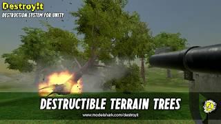 DestroyIt   Destructible Terrain Trees in Unity